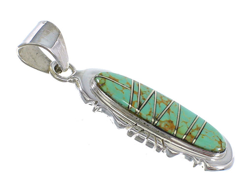 Southwest Turquoise And Sterling Silver Pendant WX58651